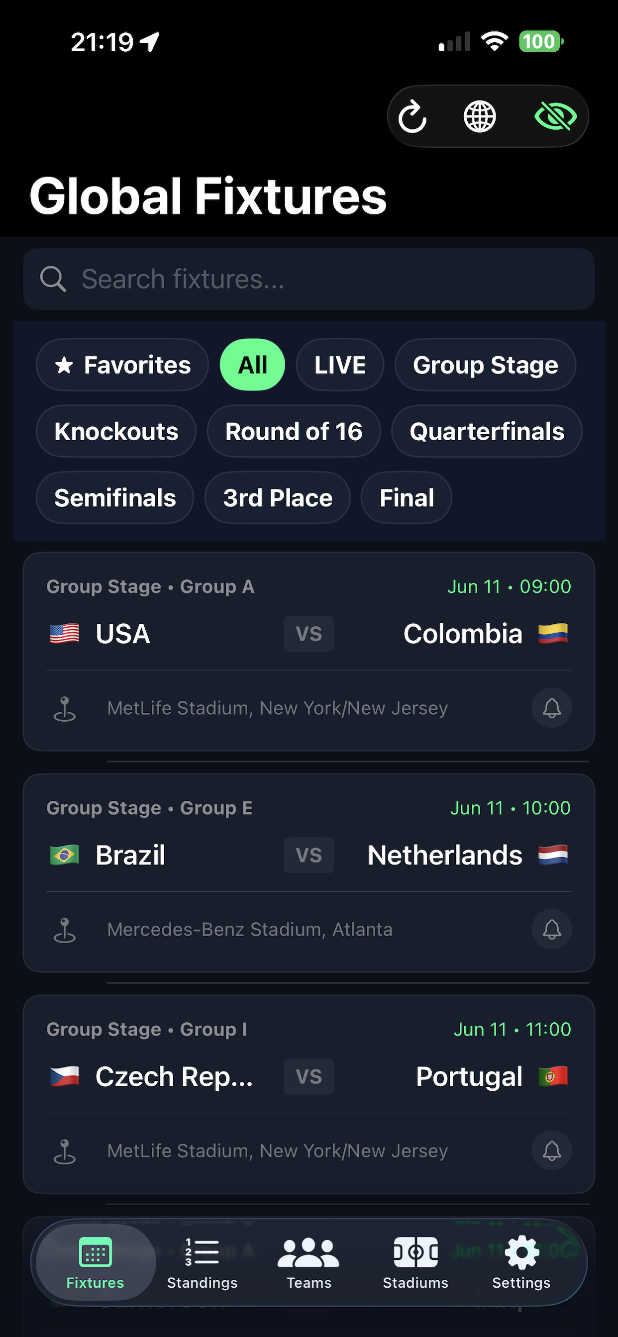 Spoilers & Rosters Lookup Screenshot